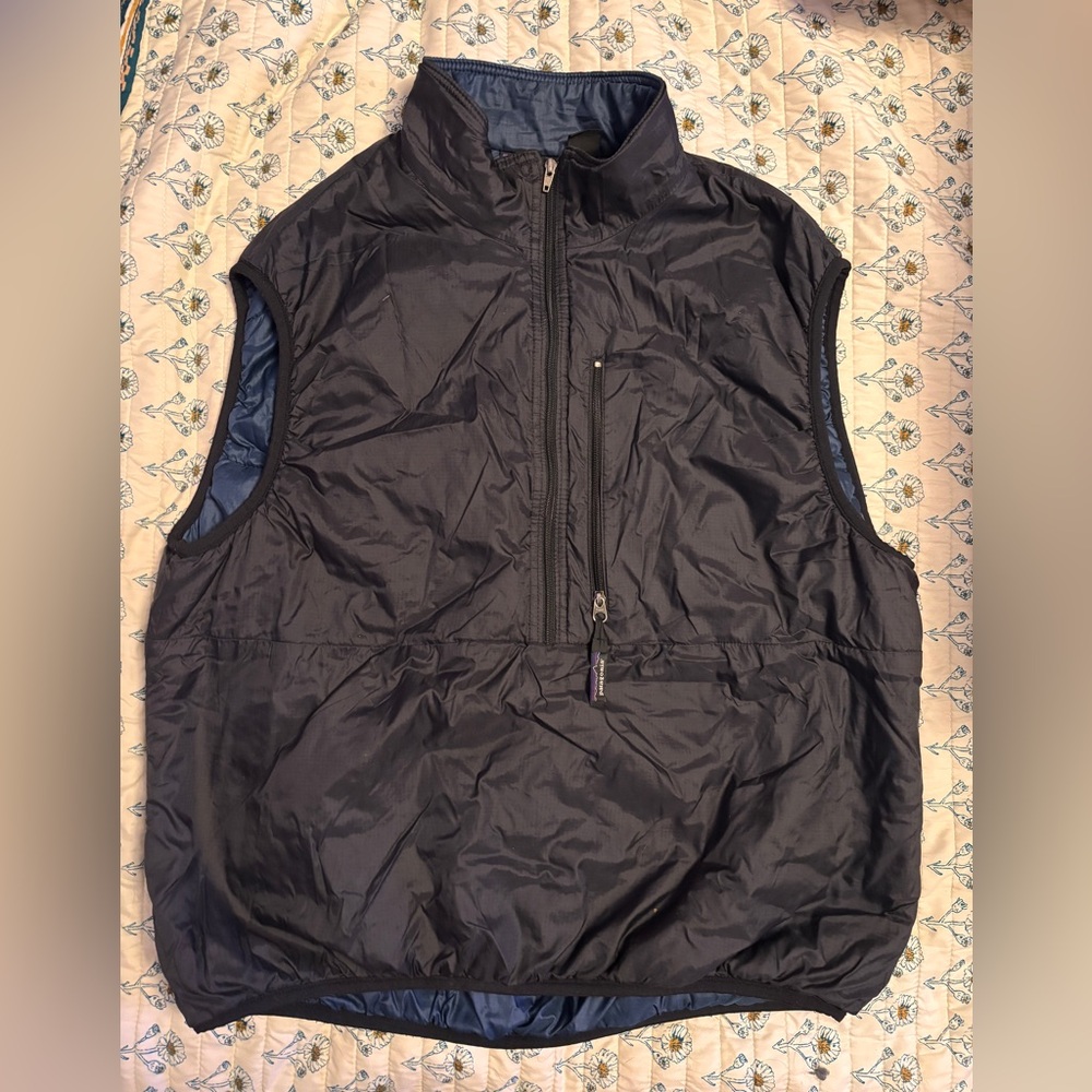 Vintage Patagonia Men's Black Puffball Pullover Vest | Made in USA | Puffer